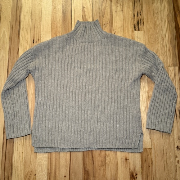 Alex Mill Charley Rib Wool Cashmere Blend Mock Neck Sweater - Picture 2 of 9